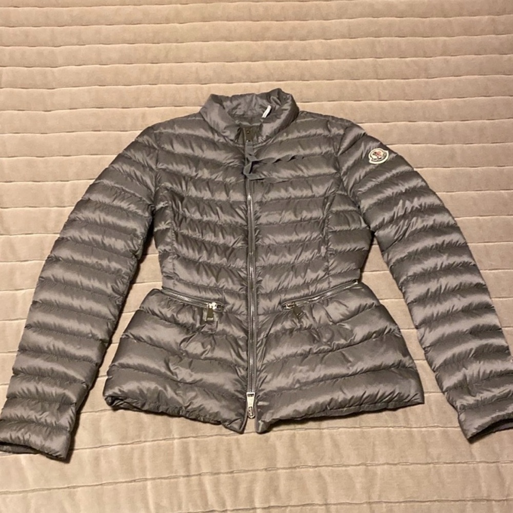 Moncler Gray Quilted Women's Jacket